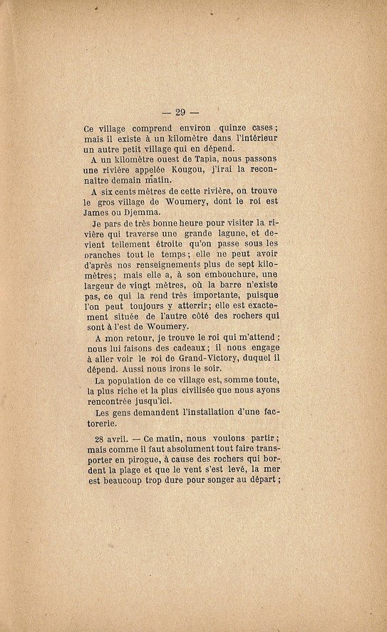 Renseignements sur la situation des Colonies. Affaire QUIQUEREZ 