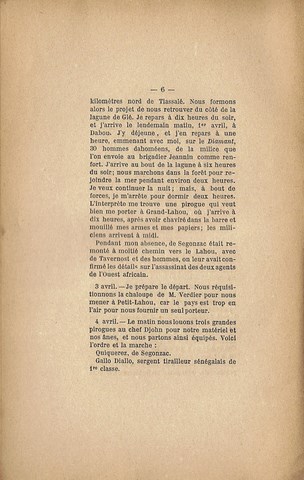 Renseignements sur la situation des Colonies. Affaire QUIQUEREZ 