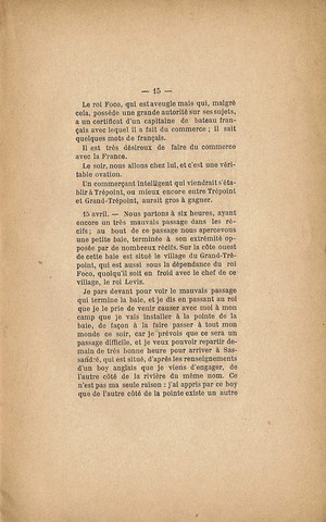 Renseignements sur la situation des Colonies. Affaire QUIQUEREZ 